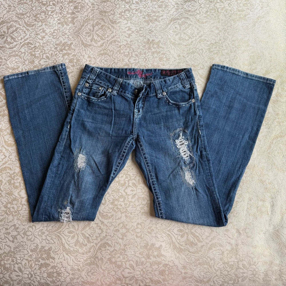 Rock & Roll Cowgirl Low Rise Jeans 28x36